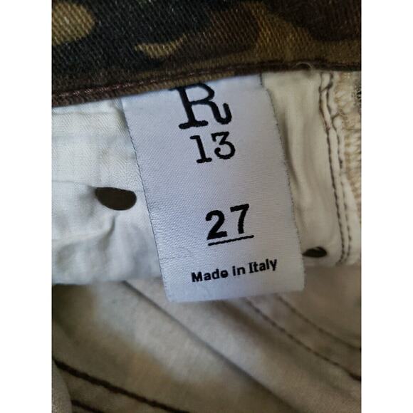 R13 Camouflage Women Jeans - Picture 6 of 10
